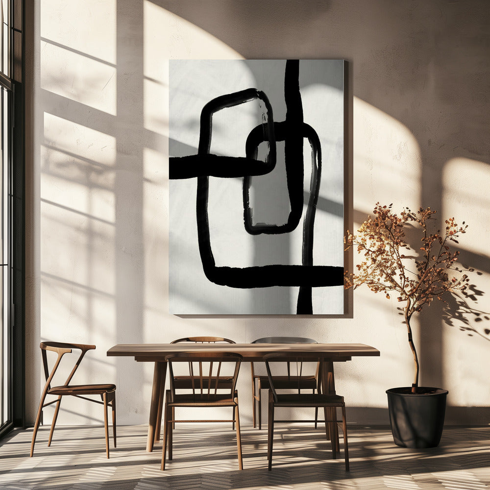 Blackstrokesno8 Poster och Canvastavla