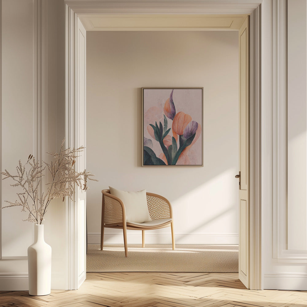 Tangelo Tulips No 2 Poster och Canvastavla