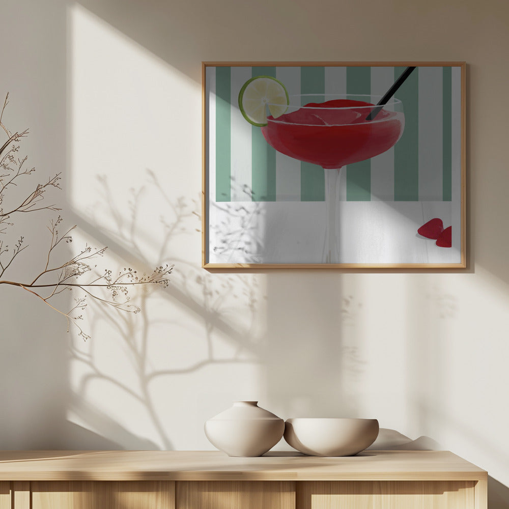 Strawberry Daiquiri Poster och Canvastavla