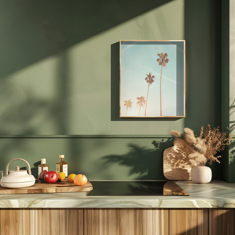 Sunny Cali Palm Tree Poster och Canvastavla