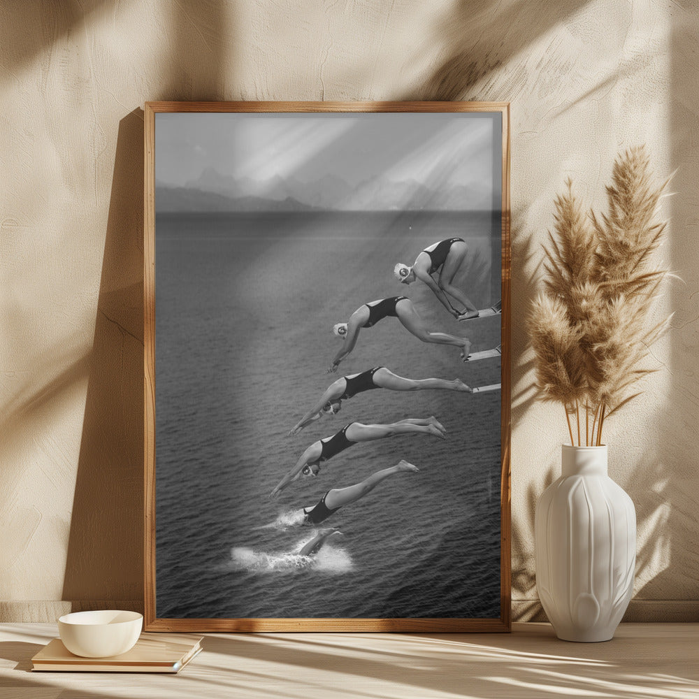The beauty of diving Poster och Canvastavla