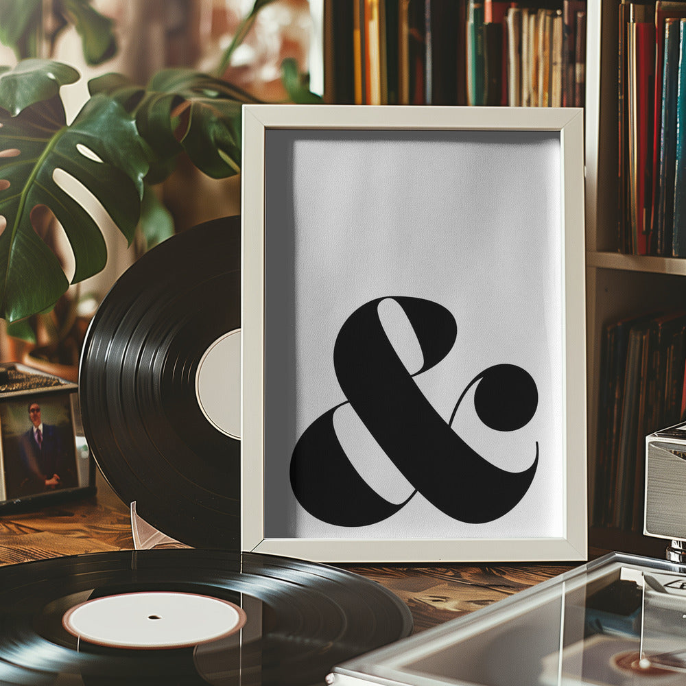Scandi ampersand Poster och Canvastavla
