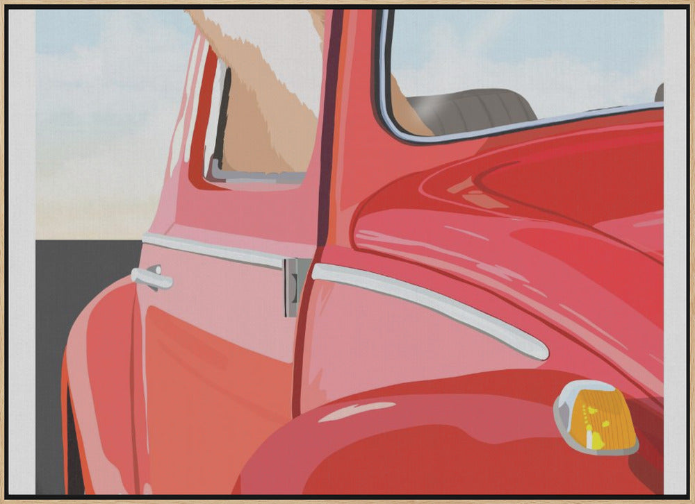 Zoom Dog Poster och Canvastavla