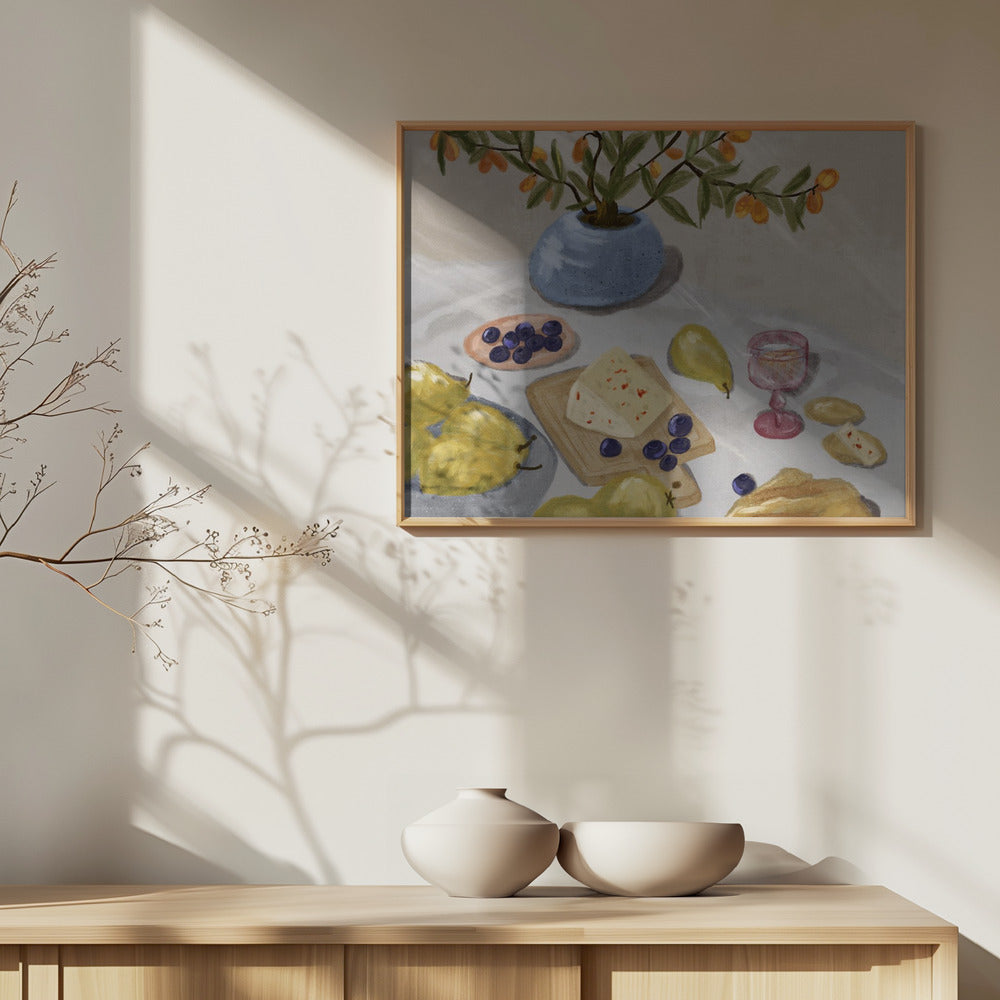 Gin and Tonic In the Afternoon Sun Illustration Poster och Canvastavla