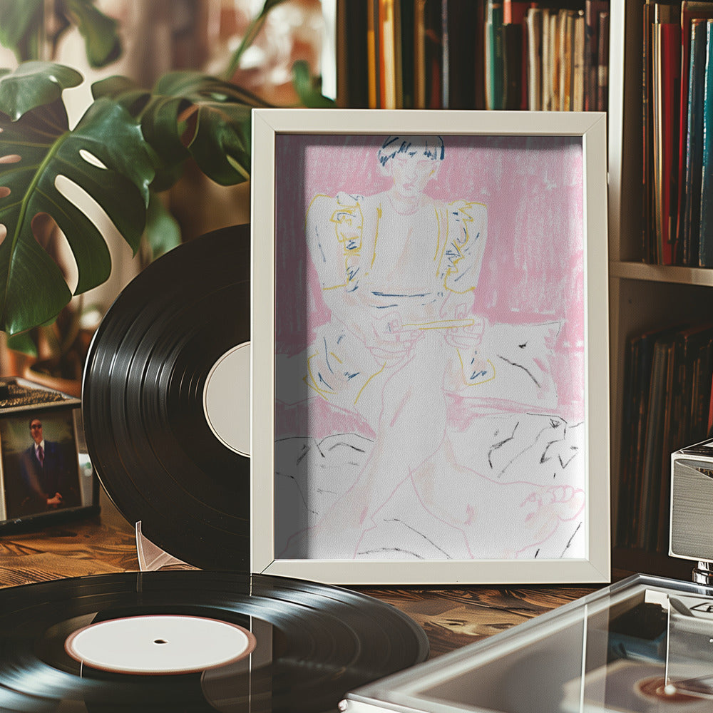 Gamer Girl Poster och Canvastavla