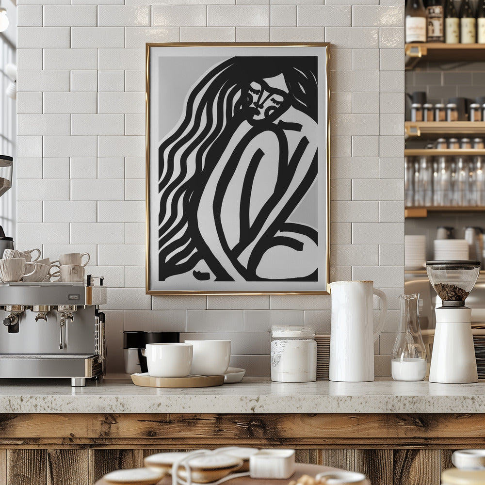 The Silence (Black) Poster och Canvastavla