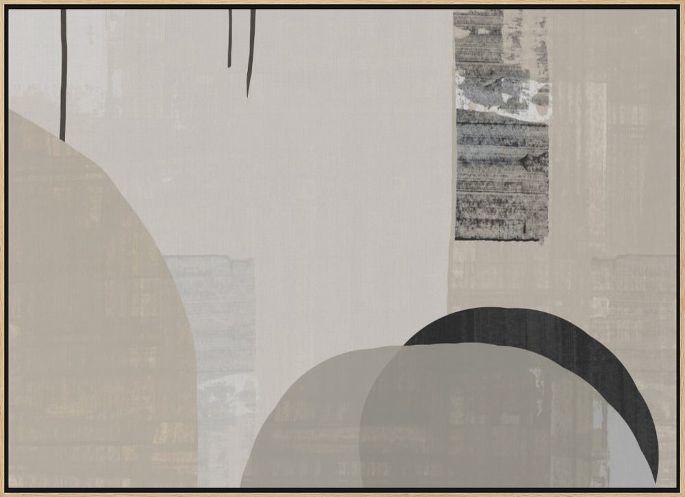 Monochrome Fluidity Poster och Canvastavla