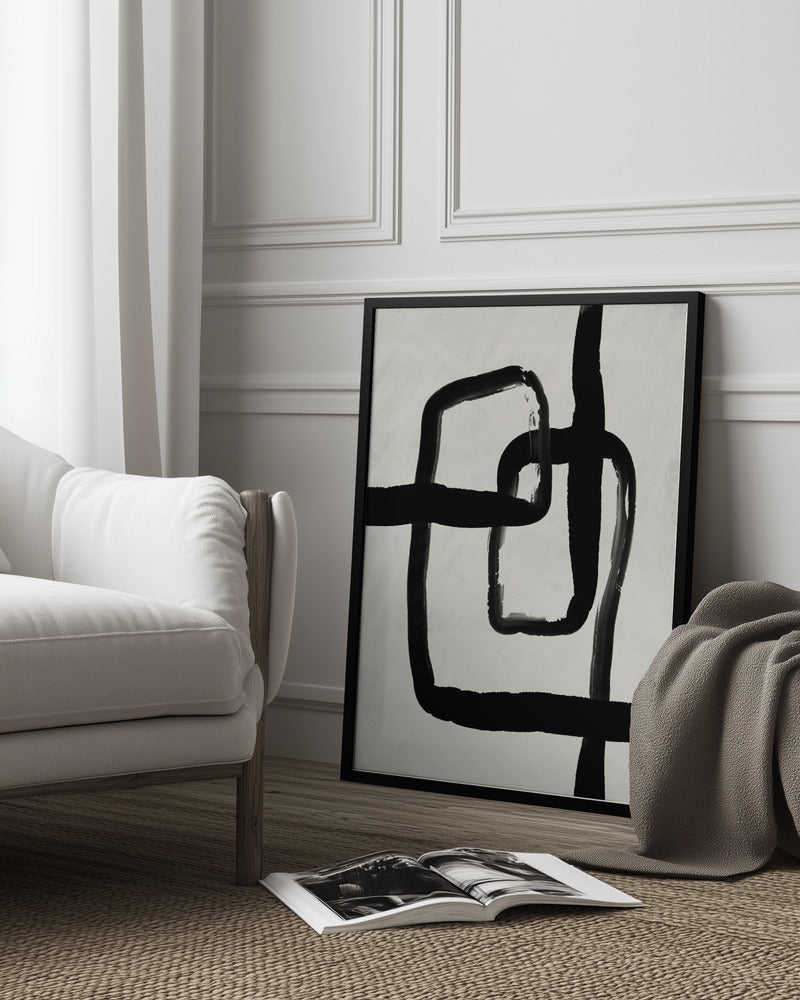 Blackstrokesno8 Poster och Canvastavla