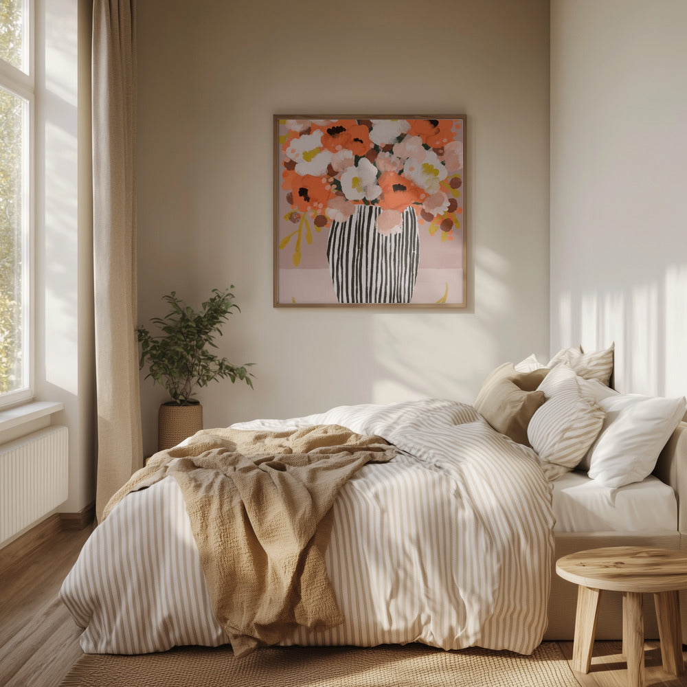 Pastelflowerimpressionno10 Poster och Canvastavla