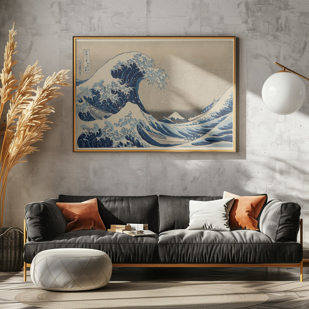 The Great Wave off Kanagawa Poster och Canvastavla