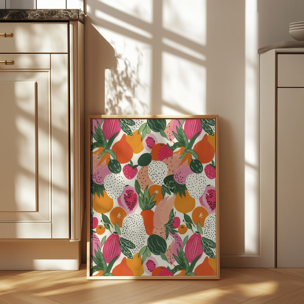Freshfruitspattern Poster och Canvastavla