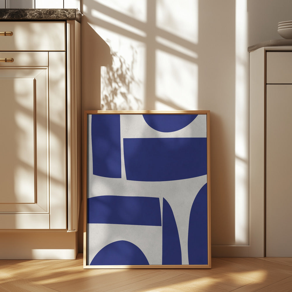 Curved shapes 1 Poster och Canvastavla