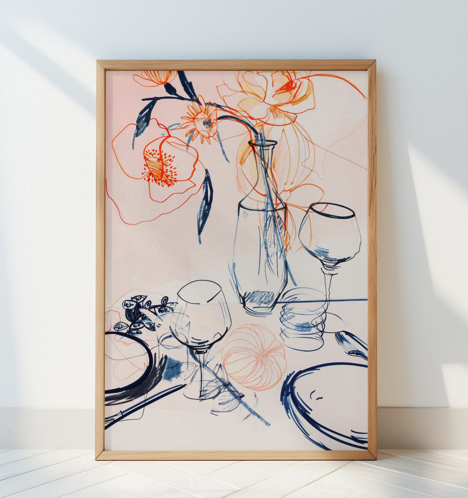 Tablestilllifeno1 Poster och Canvastavla