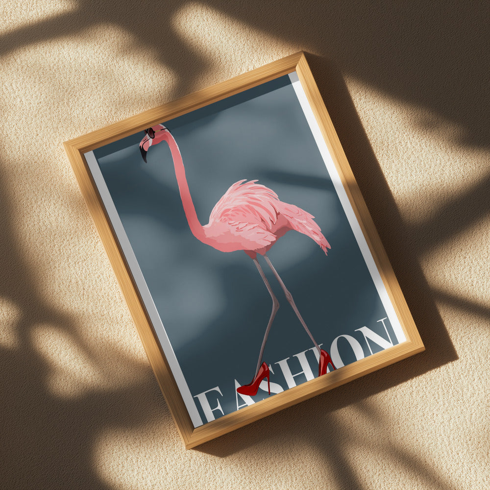 Fashion Flamingo Poster och Canvastavla