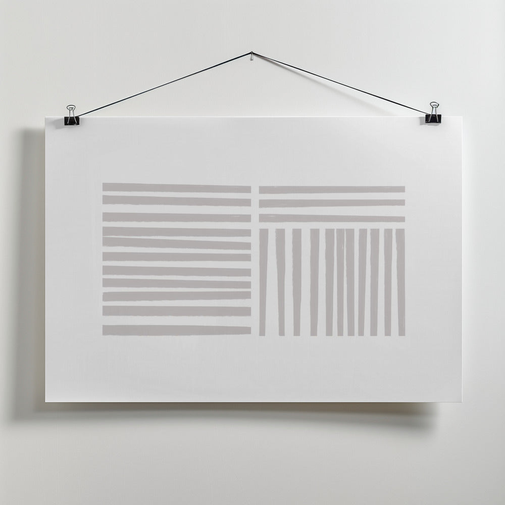 Calming Lines No 4 Poster och Canvastavla
