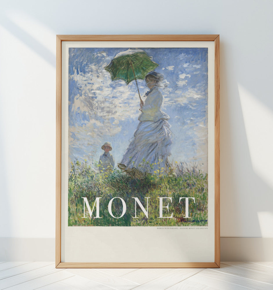 Woman With Parasol Poster och Canvastavla