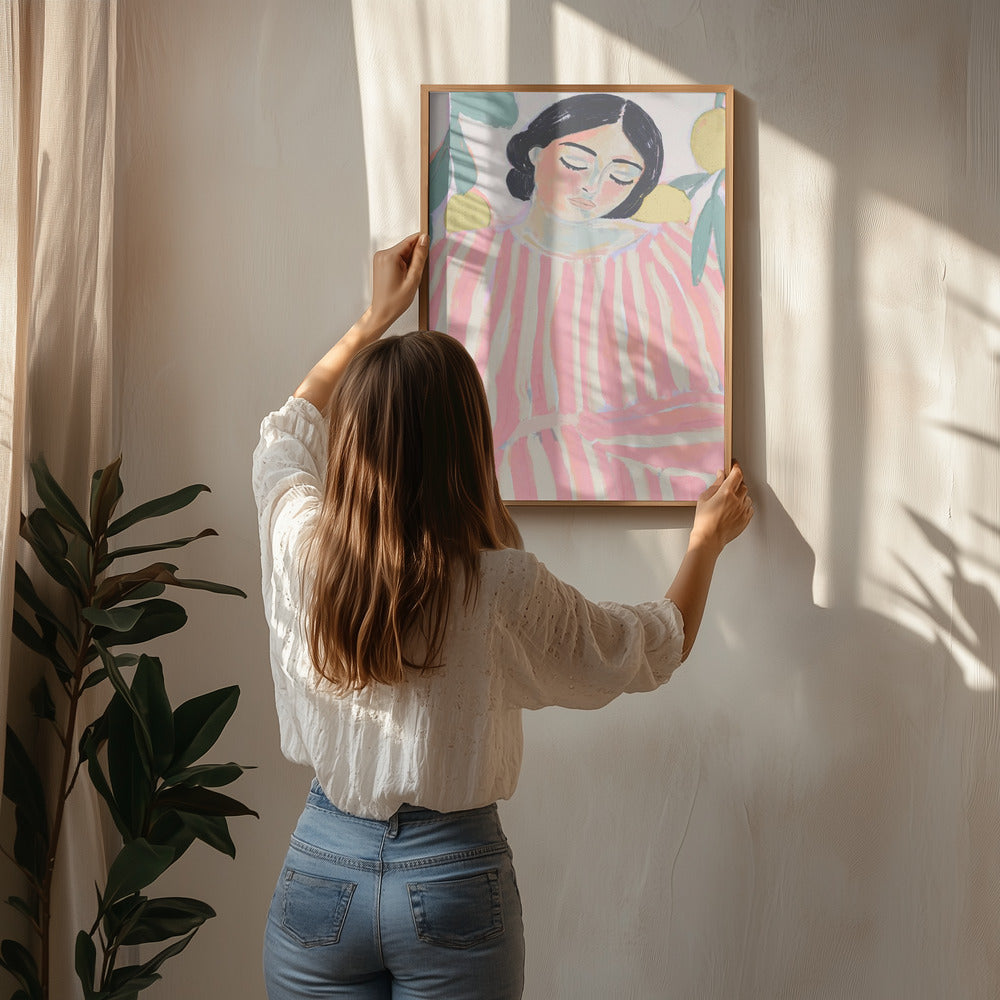 Zenandzest(versionpastelpink) Poster och Canvastavla