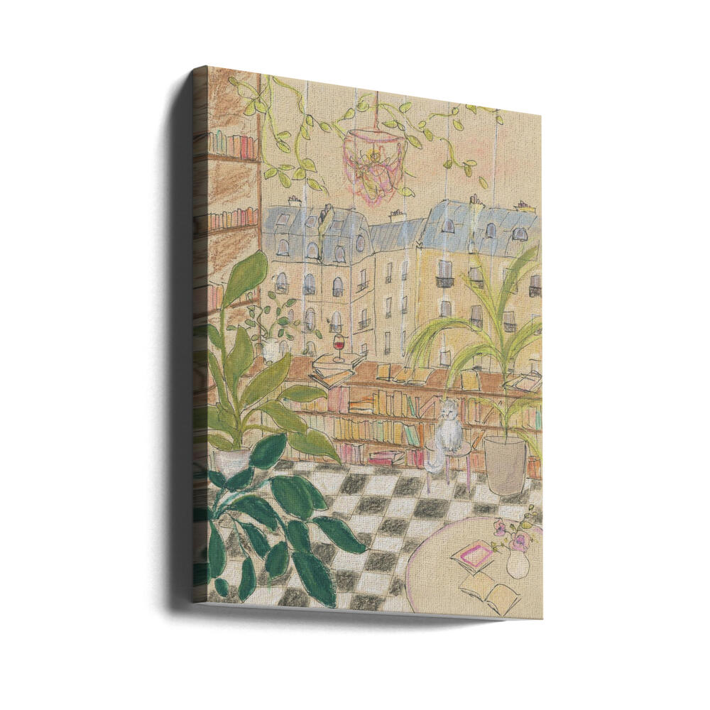 Antique Book Store 70x100 Poster och Canvastavla