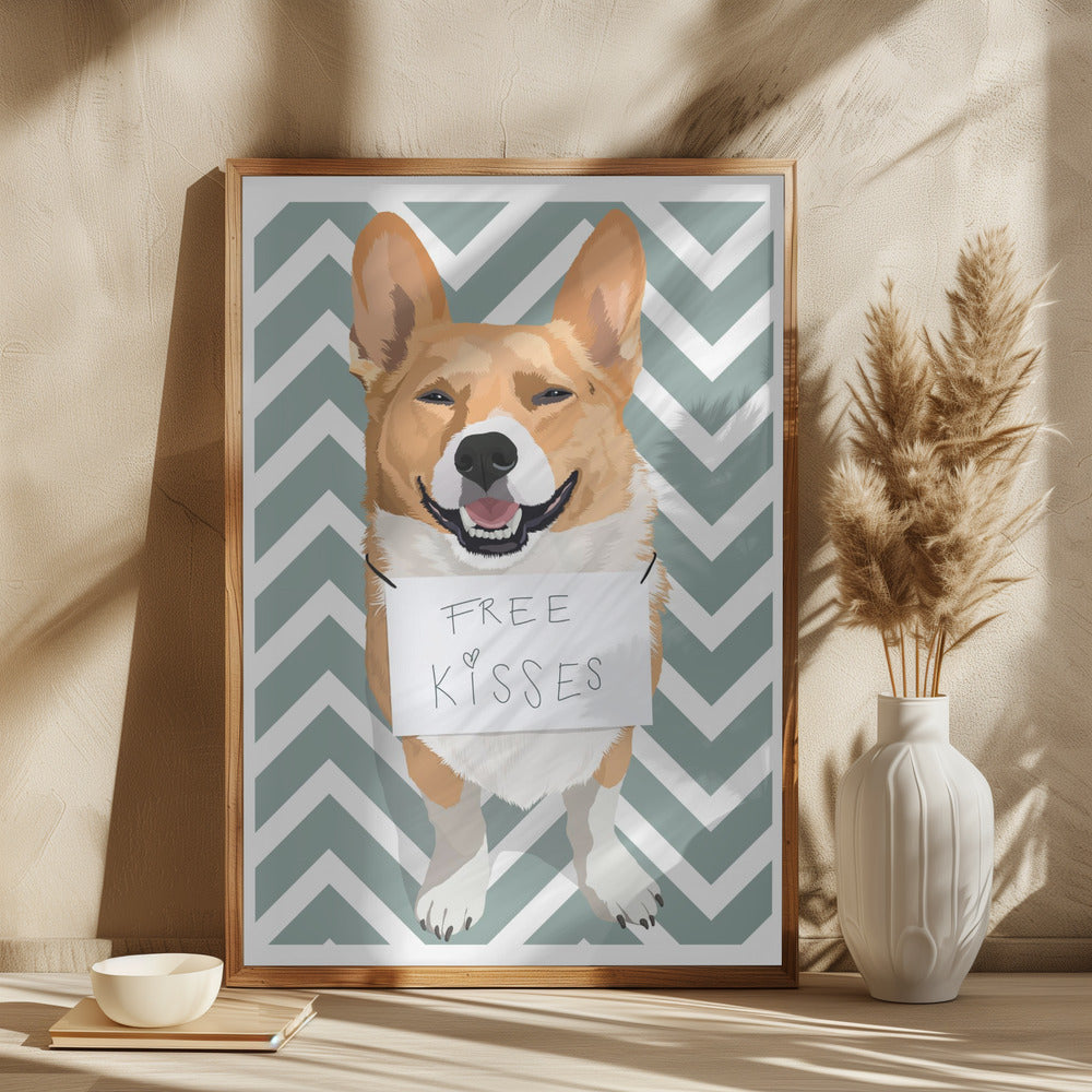 Free Kisses Poster och Canvastavla