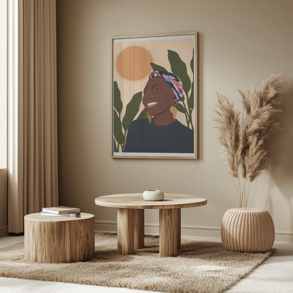 Sunny smile Poster och Canvastavla