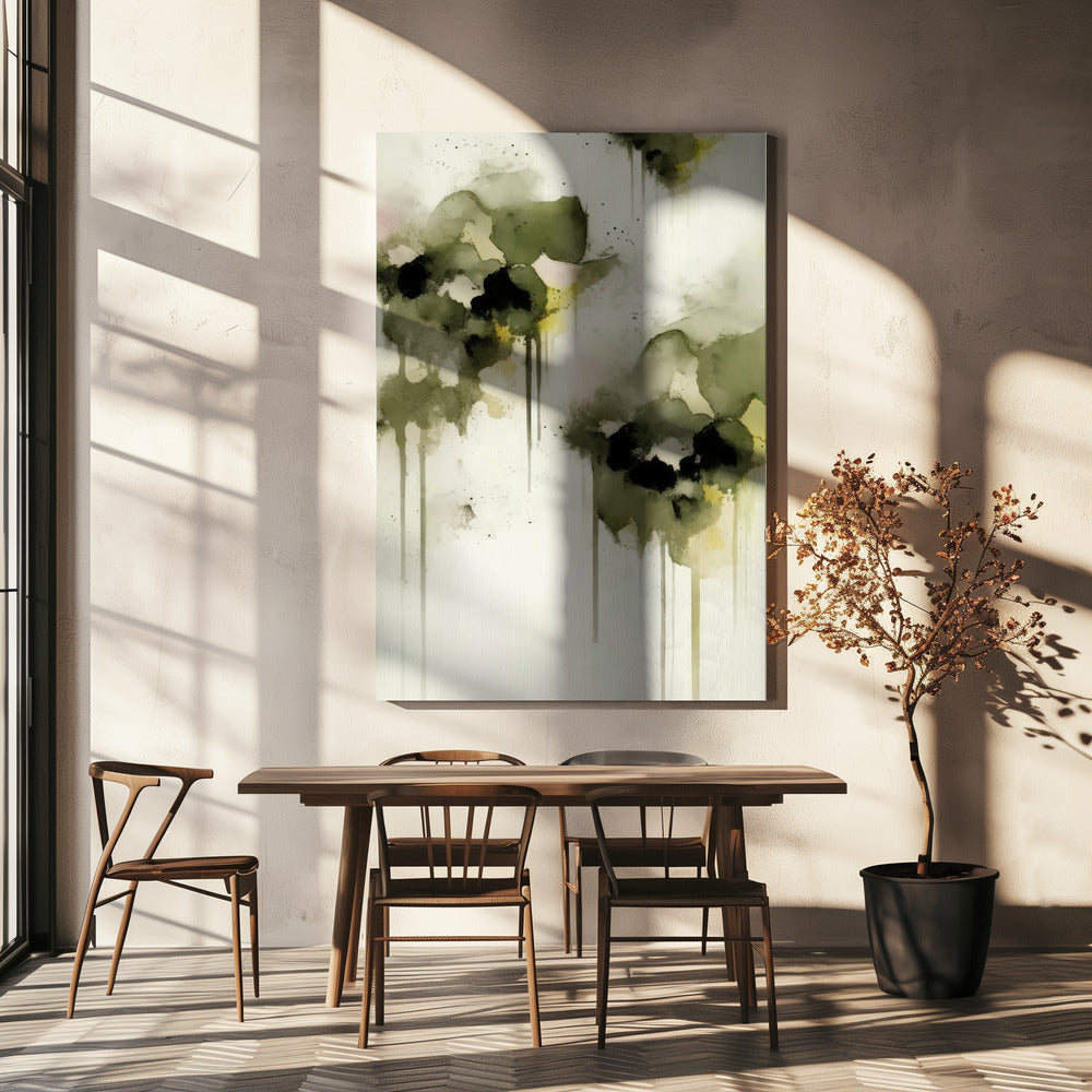 Greenpansies Poster och Canvastavla