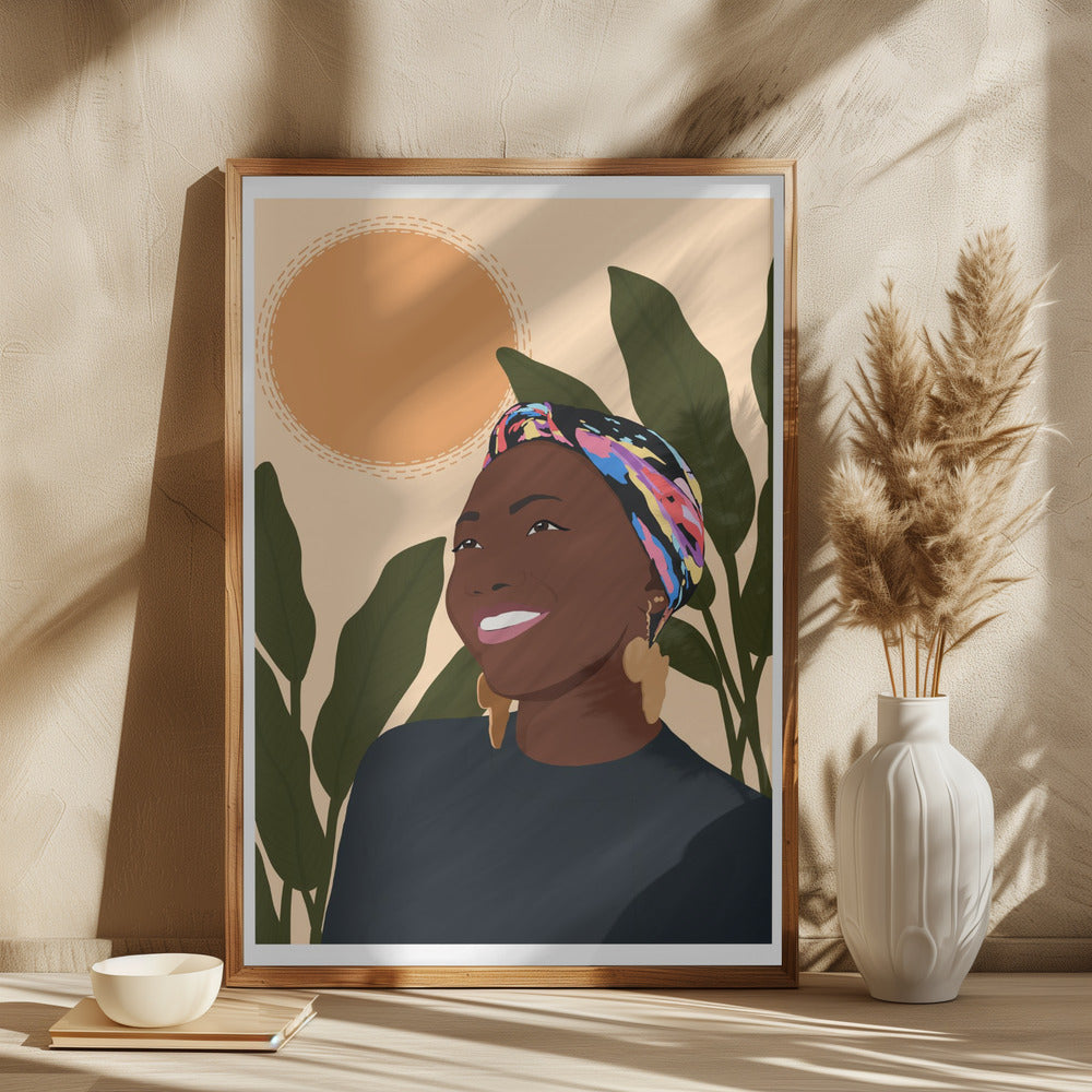 Sunny smile Poster och Canvastavla