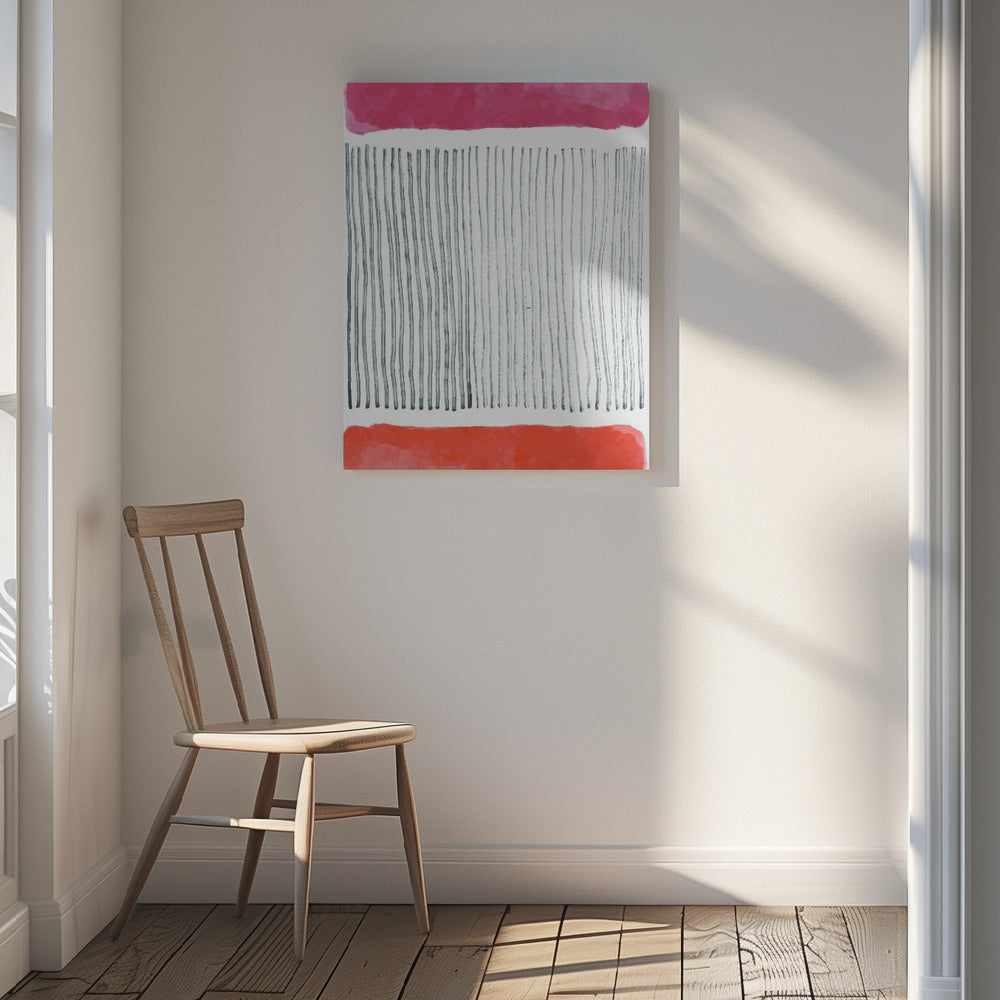 Watercolor Lines Series #4 Poster och Canvastavla