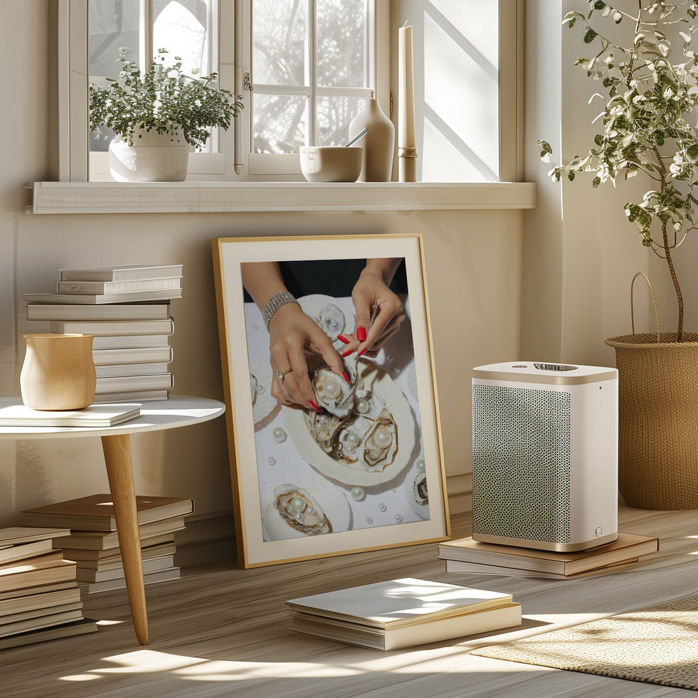 Oyster & Pearls No 01 Poster och Canvastavla