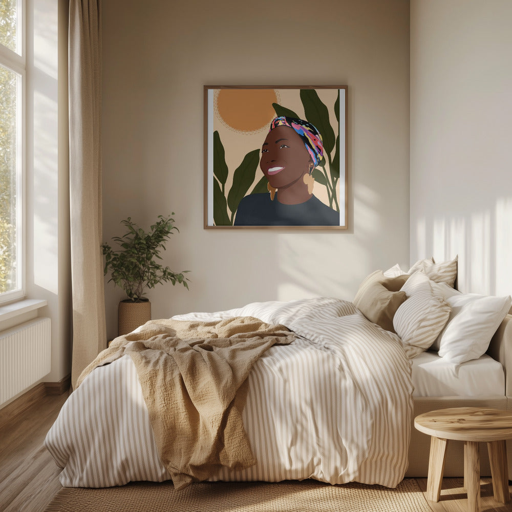 Sunny smile Poster och Canvastavla