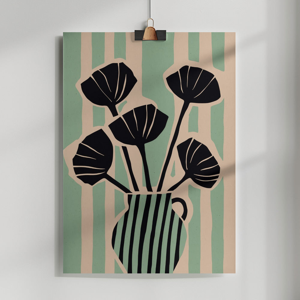 Stripedstilllifeno1 Fullsize Poster och Canvastavla