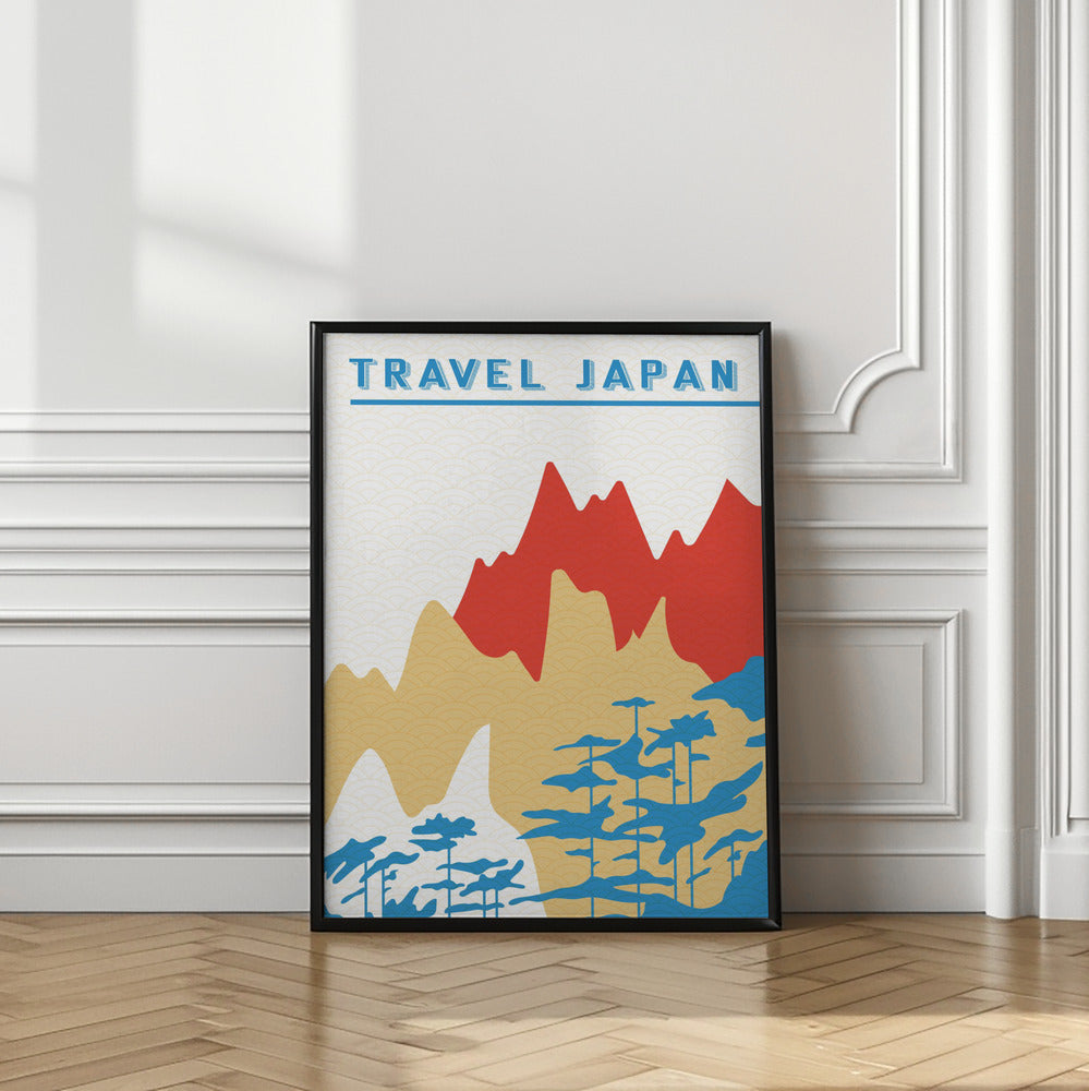 Traval Japan Minimilism Iii Poster och Canvastavla
