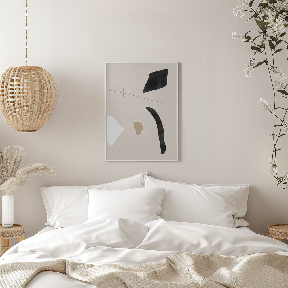 Graphic Shapes and Lines Poster Poster och Canvastavla