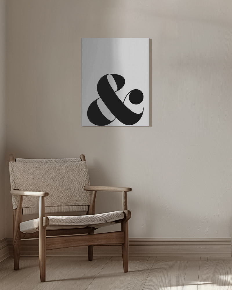 Scandi ampersand Poster och Canvastavla