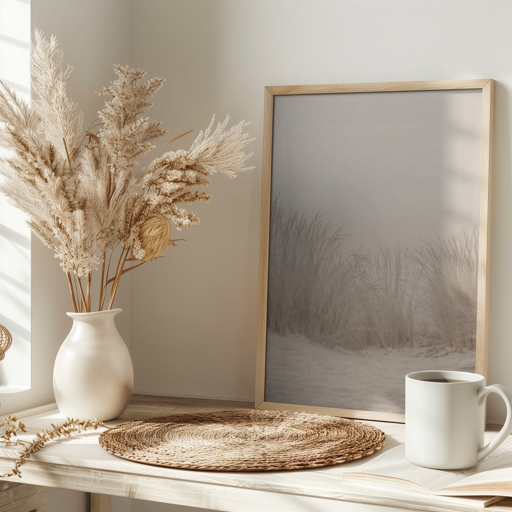 Dunes Grass Beige Poster och Canvastavla