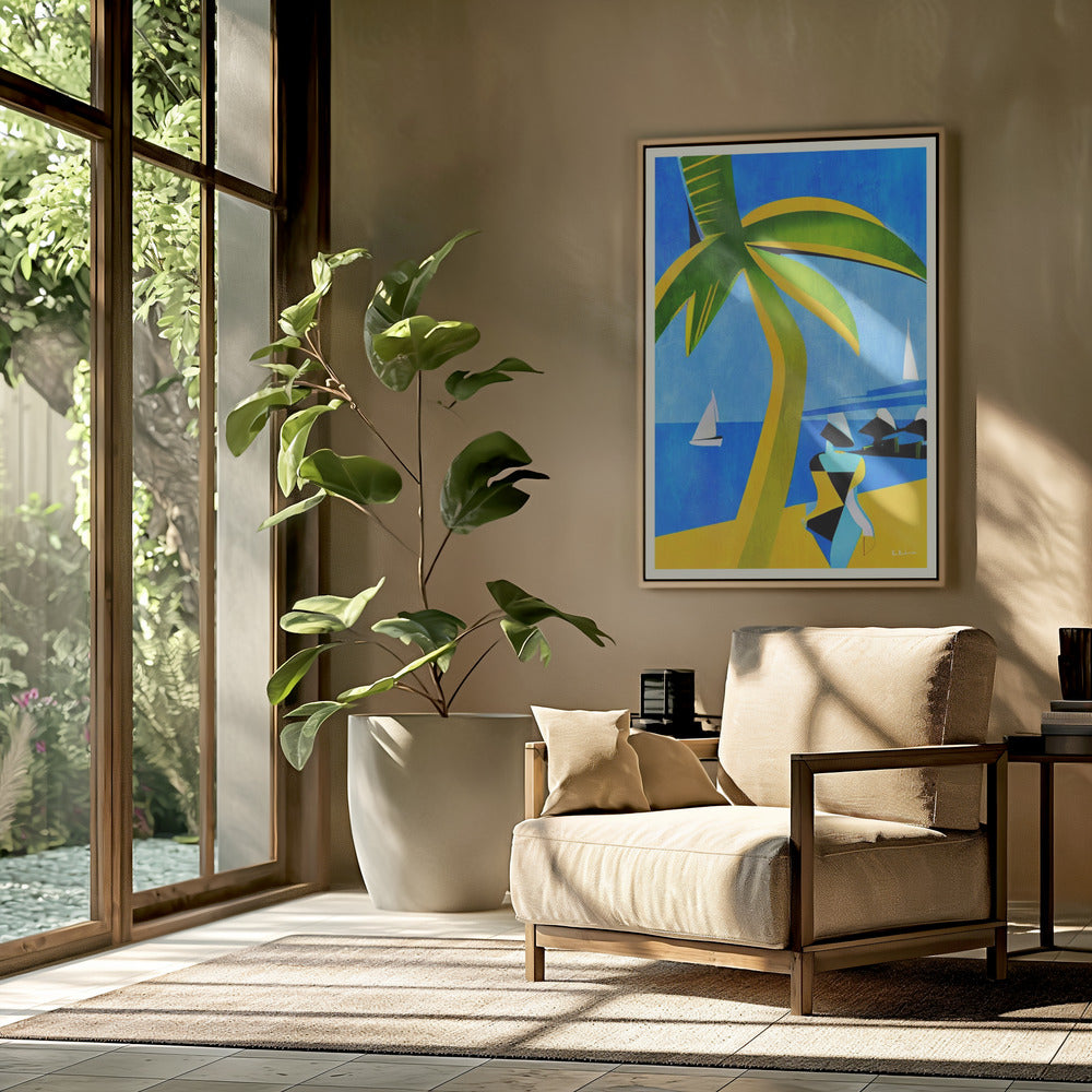 Tahiti, 1952 Poster och Canvastavla