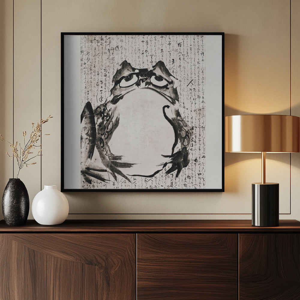 Japanese Frog (late 18th 19th Century) Poster och Canvastavla