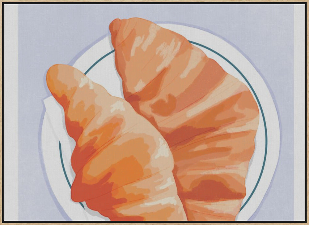 Croissant - Paris Poster och Canvastavla