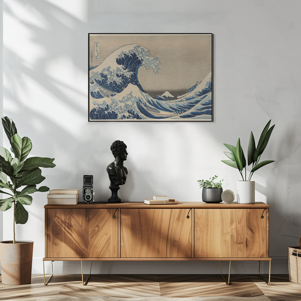 The Great Wave off Kanagawa Poster och Canvastavla