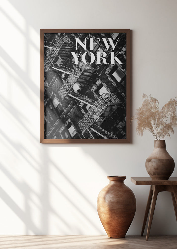 NYC Fire Escapes Poster och Canvastavla