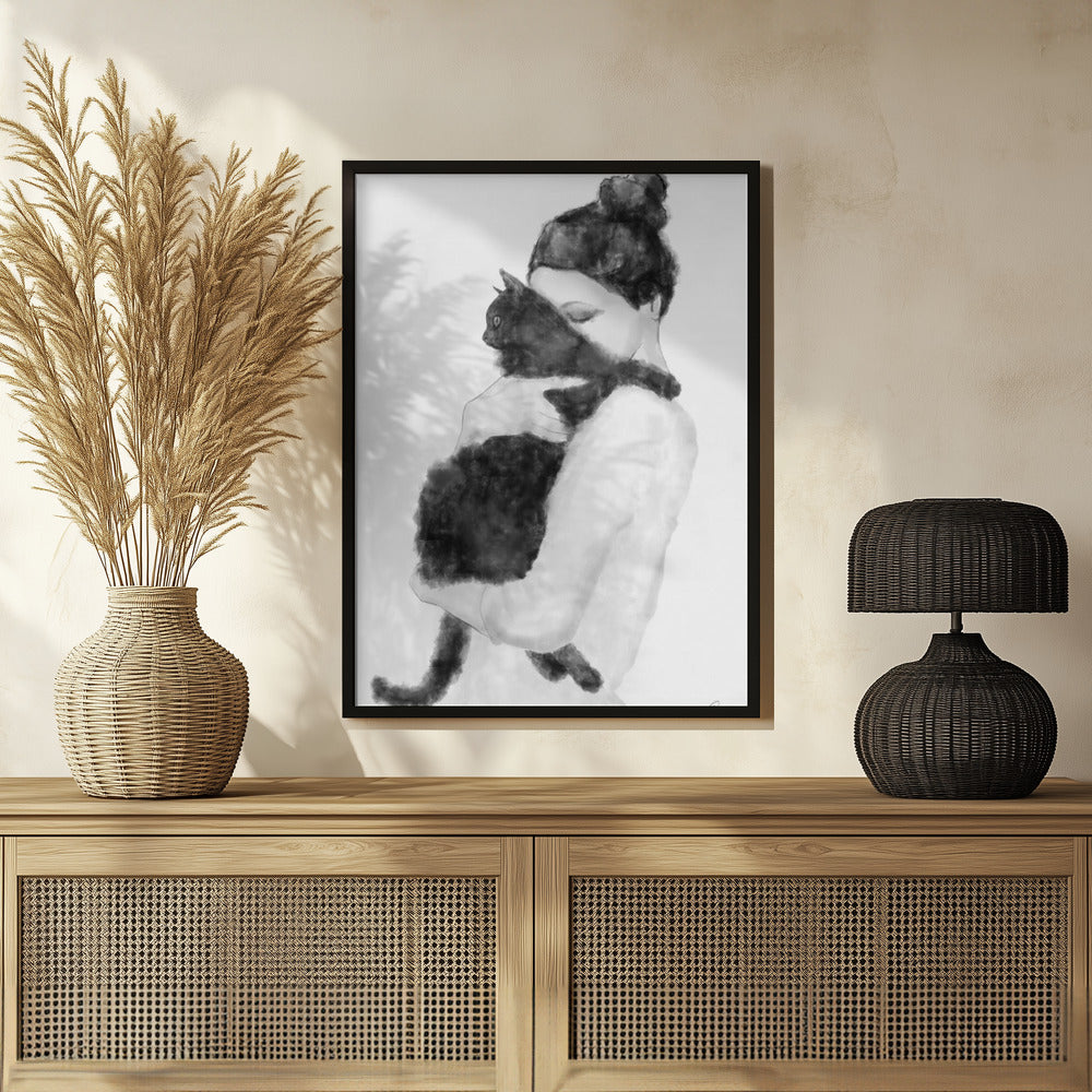 Cat Lover Poster och Canvastavla