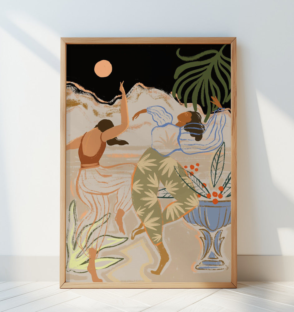 Moonlightdance Poster och Canvastavla