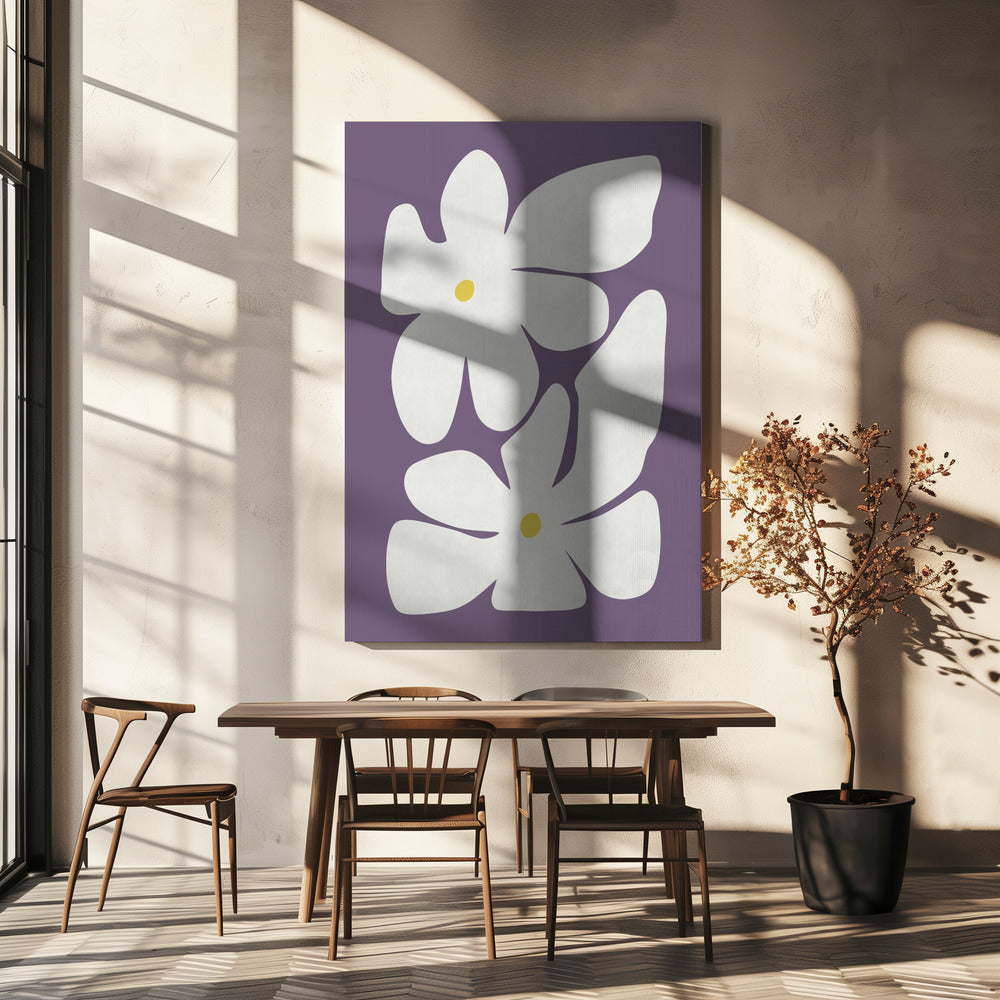 White Narcissus Flower Poster och Canvastavla