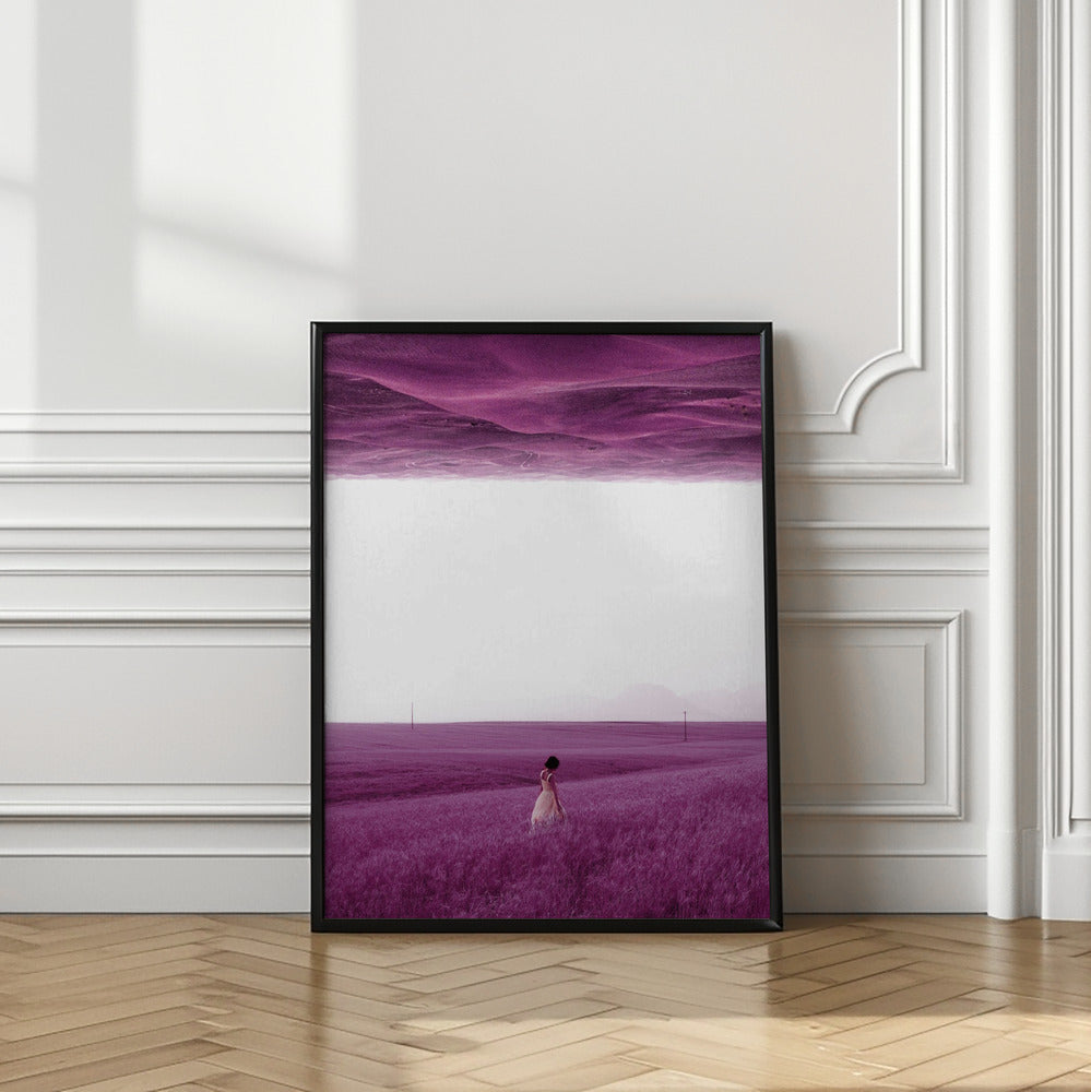 Purple Fields Poster och Canvastavla
