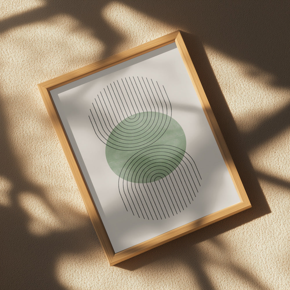 Perfect Point Green Poster och Canvastavla