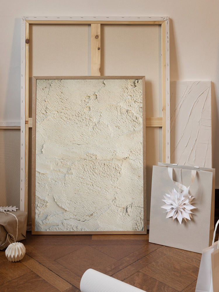 Beige Texture Poster och Canvastavla