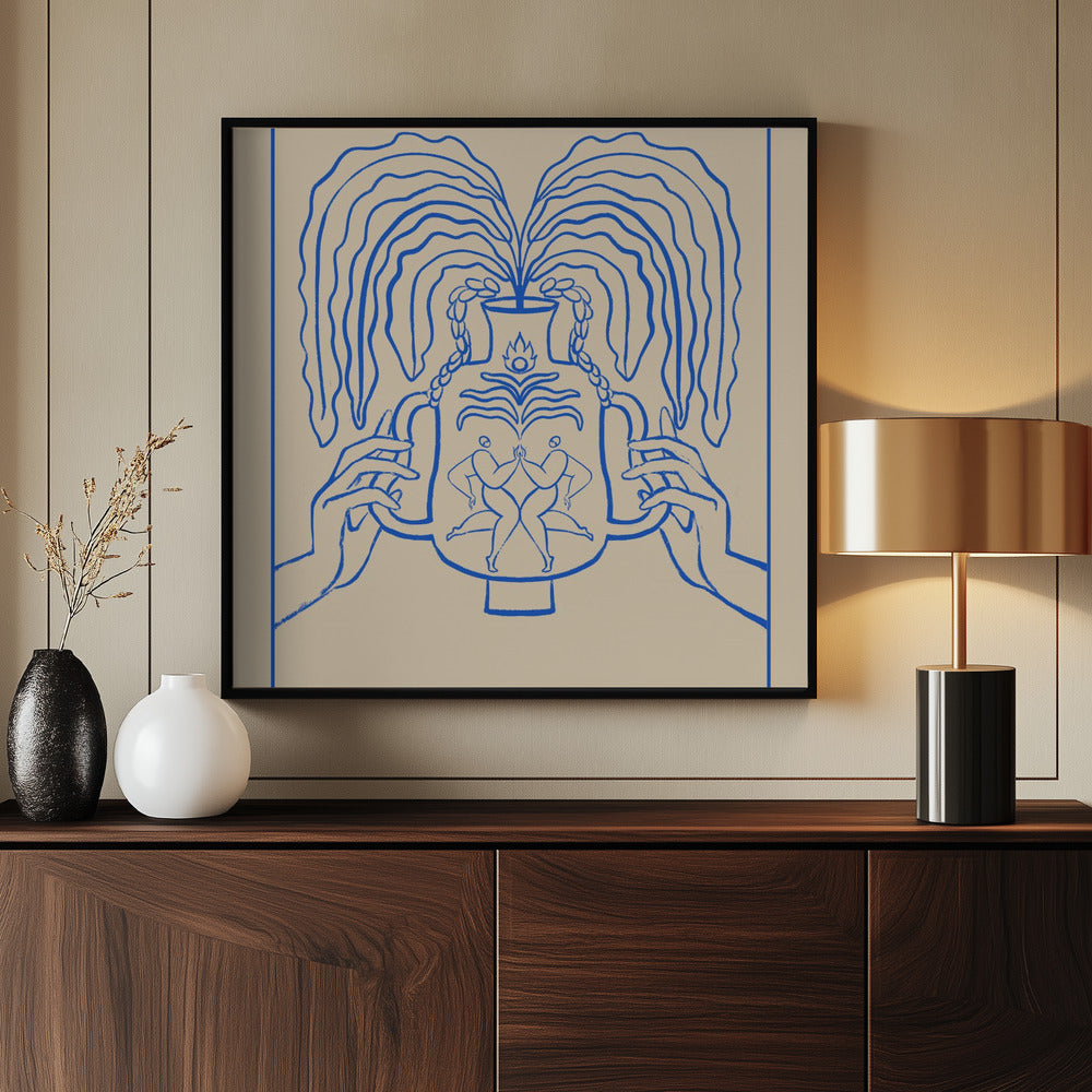 Vessel Collection : We Meet Again (LineArt) Poster och Canvastavla