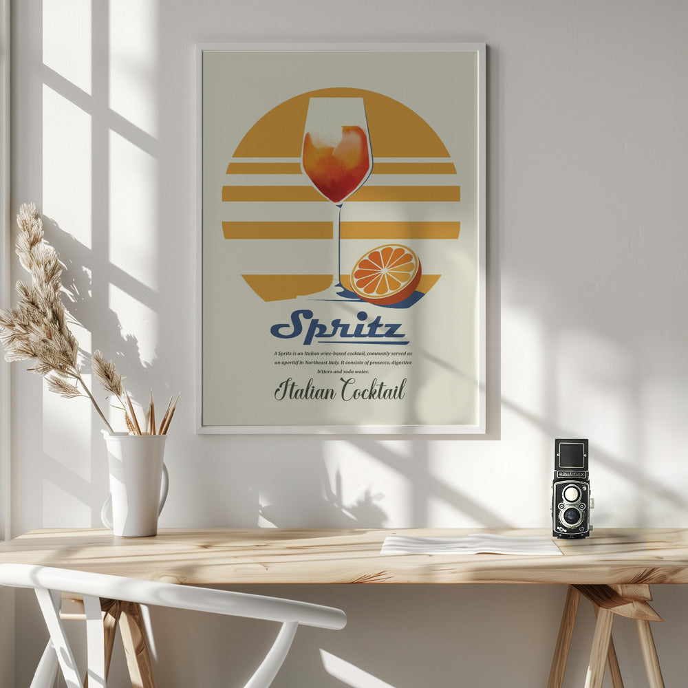 Spritz summer print Poster och Canvastavla