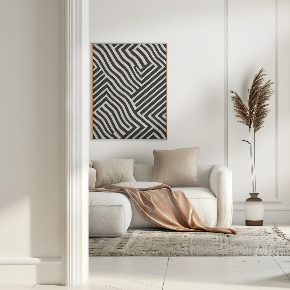 Black And White Poster och Canvastavla