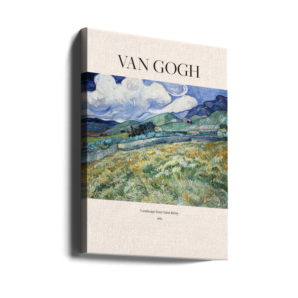 Landscape From Saint Rémy (1889) Poster och Canvastavla