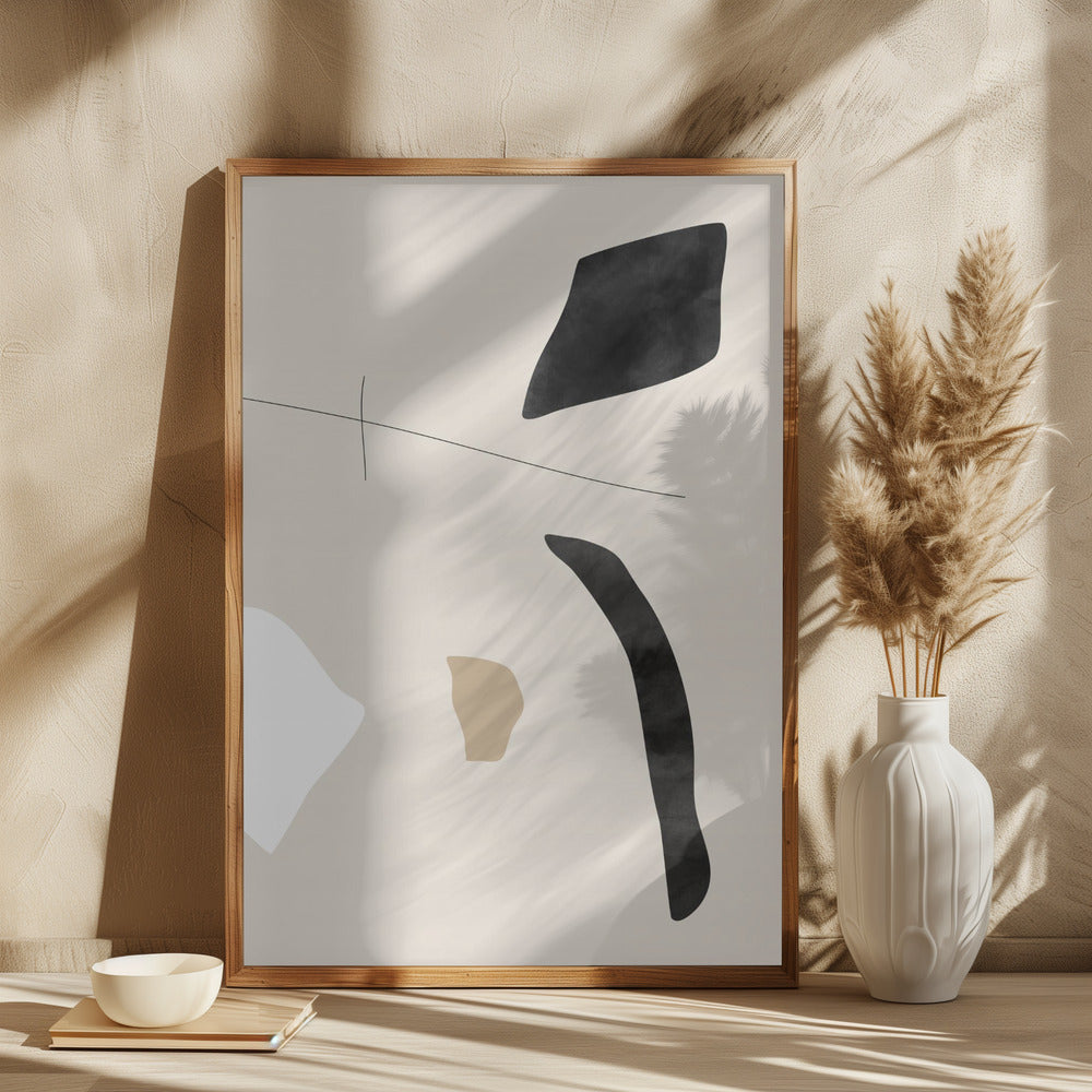 Graphic Shapes and Lines Poster Poster och Canvastavla